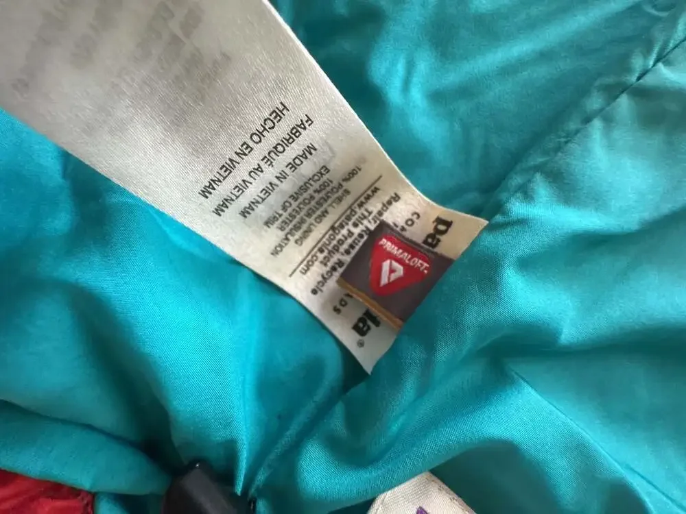 Patagonia Kids Puffer Jacket Size M 10 Red Primaloft